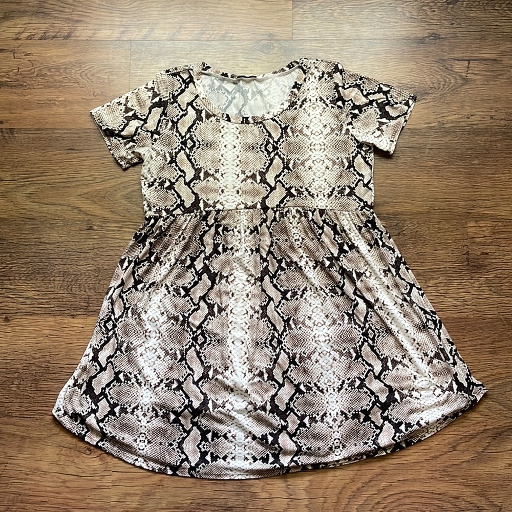 Snake print tunic/dress